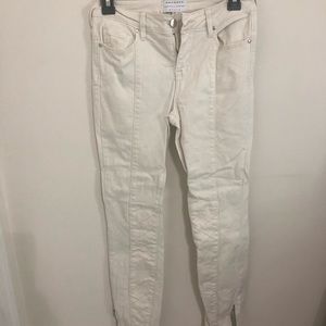 Kendall and Kylie white skinny Jeans worn twice